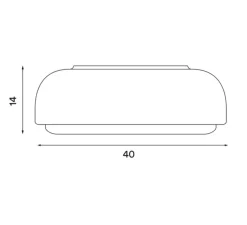 Applique|Plafonnier & Spot*Northern Applique , Plafonnier, Over Me, IP44, , Ø40cm, H14cm - blanc
