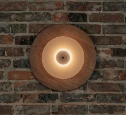 Applique, Aeroplan Bois, LED, 3000K, 1400 lm, Ø47cm, H6.5cm - Loftlight