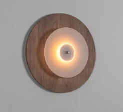 Applique, Aeroplan Bois, LED, 3000K, 1400 lm, Ø32cm, H6.5cm - Loftlight