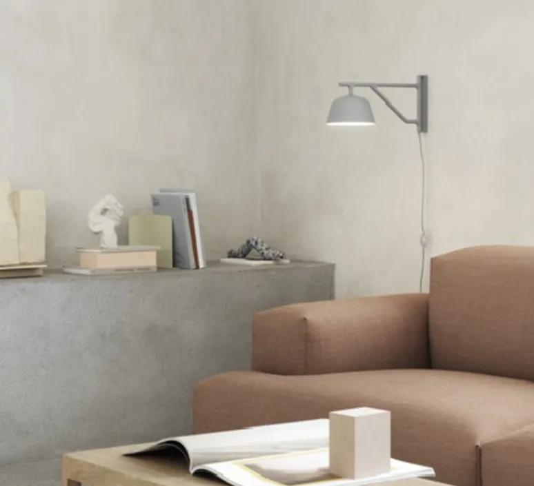 Applique*Muuto Applique, Ambit, , Ø16.7cm, H19.5cm -2700k- gris