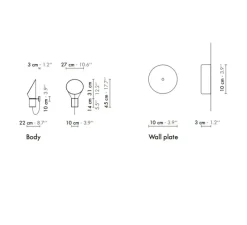 Applique*DesignHeure Applique, Baby Cargo, , H45cm, L27 - blanc, noir