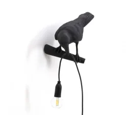 Enfants|Applique*Seletti Applique, Bird Lamp Looking Left Indoor, , L32,8cm, H14,5cm - noir