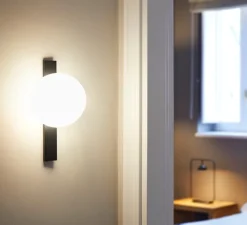 Applique*Estiluz Applique, Circ A-3720, version indoor, , LED, dim, 2700K, 870 lm, L16cm, H30cm - noir mat