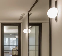 Applique*Estiluz Applique, Circ A-3720, version indoor, , LED, dim, 2700K, 870 lm, L16cm, H30cm - noir mat