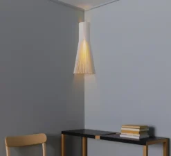 Applique d'angle, Secto 4236, blanc, sans câble Ø26cm, H60cm - Secto Design