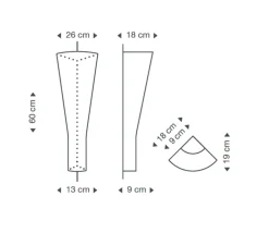 Applique d'angle, Secto 4236, blanc, sans câble Ø26cm, H60cm - Secto Design