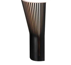 Applique d'angle, Secto 4237 Small, noir, sans câble, Ø21cm, H45cm - Secto Design