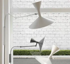 Applique*Nemo Lighting Applique, De Marseille, Le corbusier, , L166cm, H80cm, Ø50cm - blanc