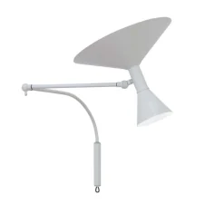 Applique*Nemo Lighting Applique, De Marseille, Le corbusier, , L166cm, H80cm, Ø50cm - blanc
