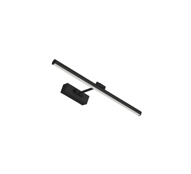 Applique de salle de bain, DIM ECO 45 LED, noir mat, IP44, LED, 3000K, 750 lm, L45cm, H22,5cm - Decor Walther
