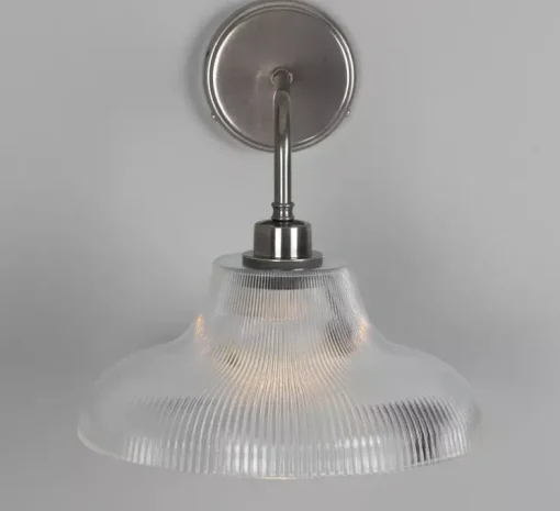 Applique de salle de bain, Mono, argent antique, IP65, Ø30cm, H35cm - Mullan Lighting