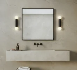 Applique*Astro Applique de salle de bain, Ortona Twin, , IP44, L9cm, H38,5cm - noir