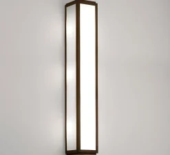 Applique*Astro Applique de salle de bain, Mashiko Wall 600, , IP44, LED, 3000K, 899 lm, Ø8cm, H60cm - bronze