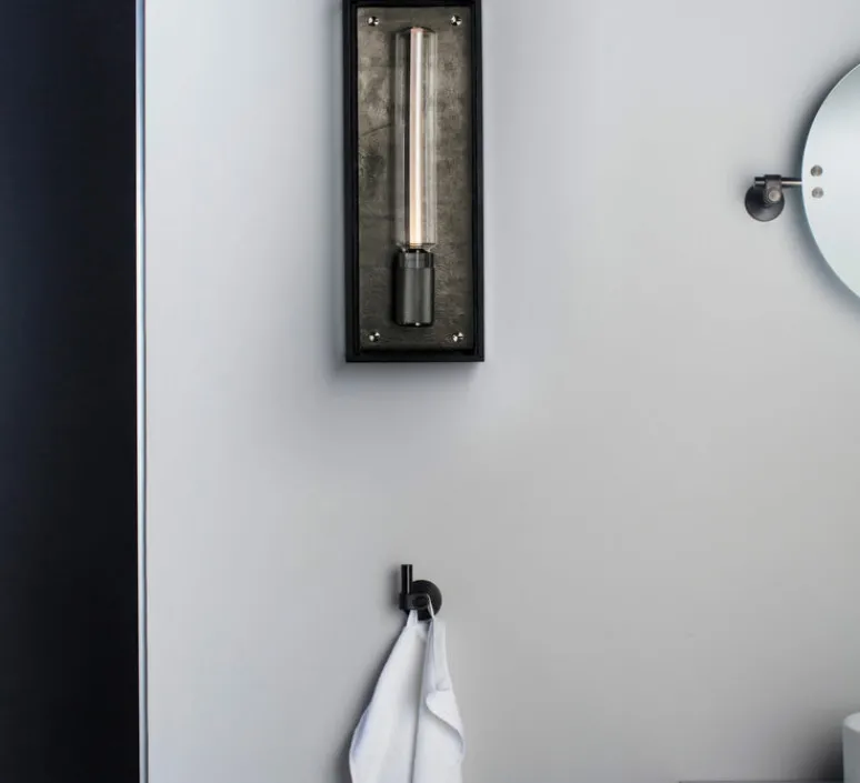 Applique*Buster & Punch Applique de salle de bain, Caged wet, large, , IP44, L18cm, H48,8cm - métal noir