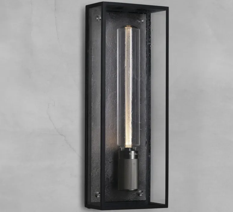 Applique*Buster & Punch Applique de salle de bain, Caged wet, large, , IP44, L18cm, H48,8cm - métal noir