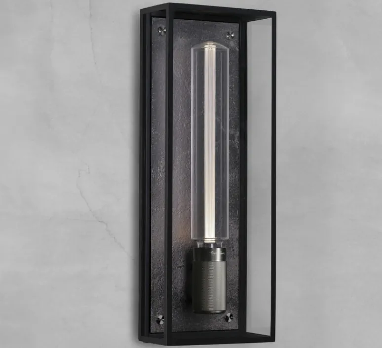 Applique*Buster & Punch Applique de salle de bain, Caged wet, large, , IP44, L18cm, H48,8cm - métal noir