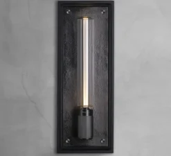 Applique*Buster & Punch Applique de salle de bain, Caged wet, large, , IP44, L18cm, H48,8cm - métal noir