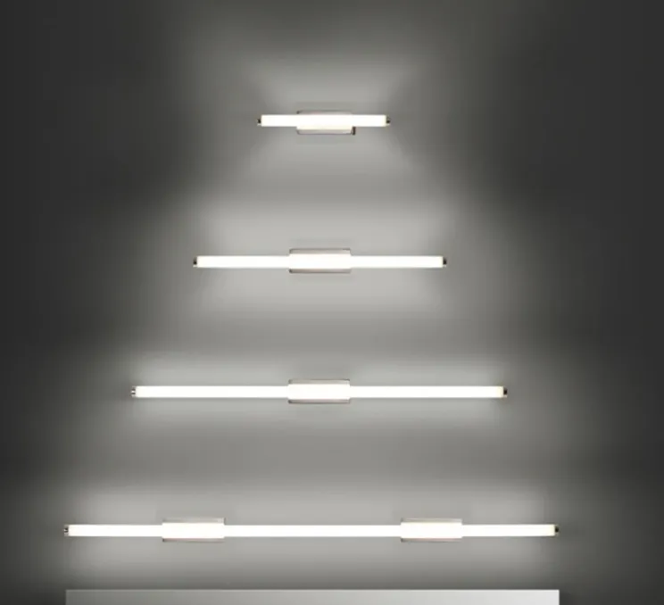 Applique de salle de bain, Toilet Slim, chrome, IP44, LED, 3000k, 1777 lm, L63,2cm, H6cm - LEDs C4