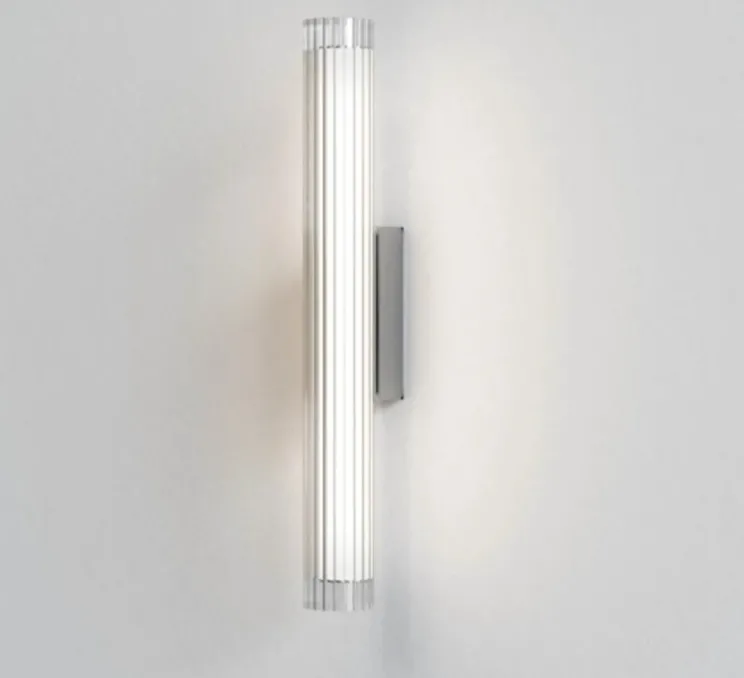 Applique de salle de bain, io 665, LED, 3000K, 825lm, chrome, verre, IP44,L8cm, H66,5cm - ASTRO