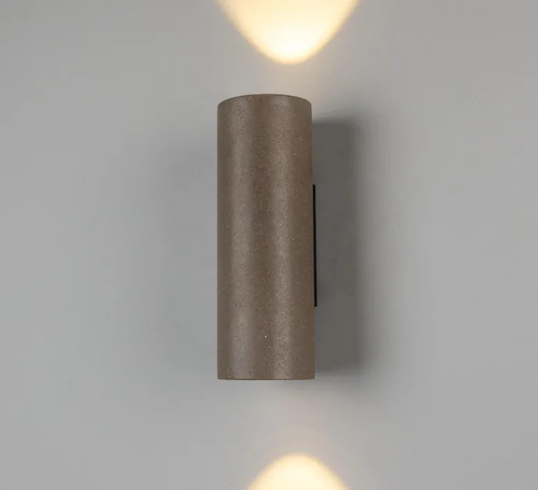 Applique*Mullan Lighting Applique de salle de bain, Pudong, , IP65, , 3000K, 950 lm, L9cm, H26cm - bronze