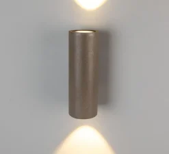 Applique*Mullan Lighting Applique de salle de bain, Pudong, , IP65, , 3000K, 950 lm, L9cm, H26cm - bronze