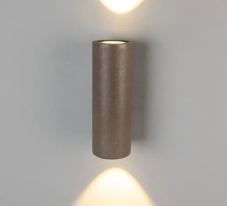 Applique*Mullan Lighting Applique de salle de bain, Pudong, , IP65, , 3000K, 950 lm, L9cm, H26cm - bronze