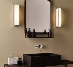 Applique de salle de bain, Mashiko classic 360, chrome, IP44, Ø8cm, H36cm - Astro