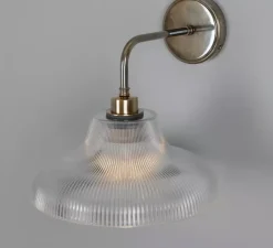 Applique*Mullan Lighting Applique de salle de bain, Mono, , IP65, Ø30cm, H35cm - laiton antique