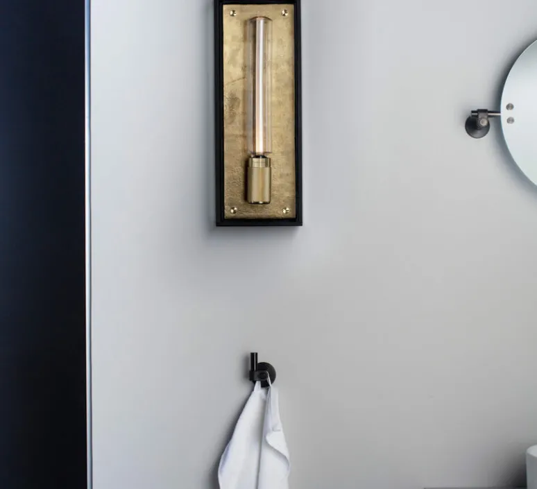 Applique*Buster & Punch Applique de salle de bain, Caged wet, large, , IP44, L18cm, H48,8cm - laiton