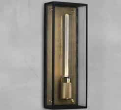 Applique*Buster & Punch Applique de salle de bain, Caged wet, large, , IP44, L18cm, H48,8cm - laiton