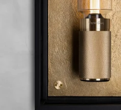 Applique*Buster & Punch Applique de salle de bain, Caged wet, large, , IP44, L18cm, H48,8cm - laiton