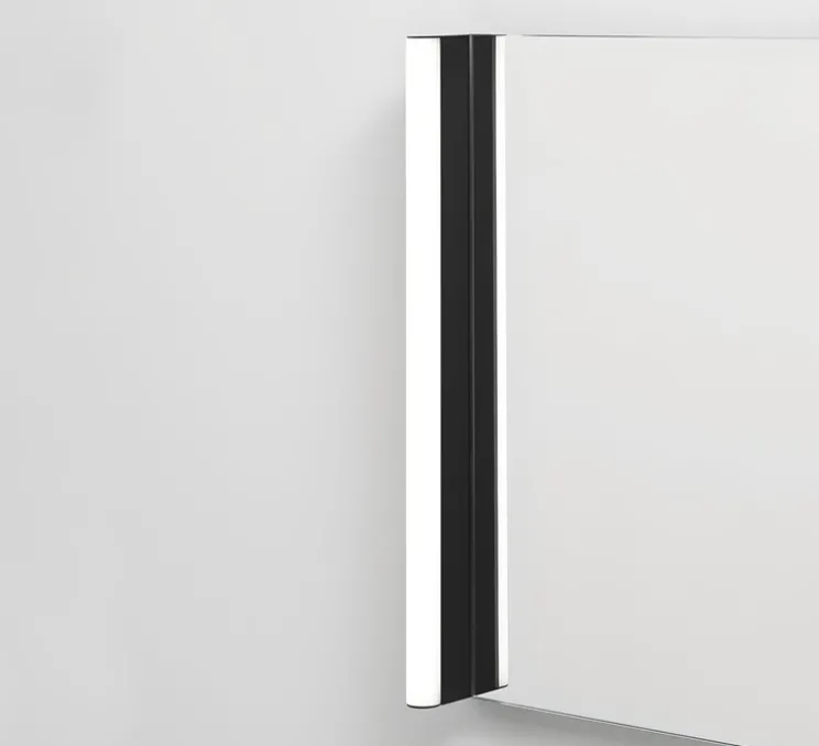 Applique de salle de bain, Slat, noir, IP44, LED, dim, 2700K, 550 lm, L3cm, H60cm - Decor Walther