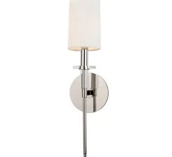 Applique de salle de bain, Amherst, nickel poli, IP44, L12.7cm, H47,6cm - Hudson Valley Lighting