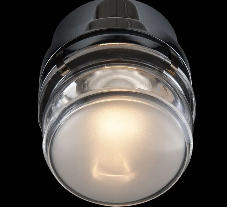 Plafonnier & Spot|Applique*Oluce Applique de salle de bain, Fresnel, IP44, , Ø12cm, H10cm - noir