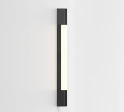 Applique*Astro Applique de salle de bain, Palermo 600 LED, mat, IP44, LED, 3000K, 346lm, L60cm, H60cm - Lighting noir
