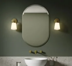 Applique*Astro Applique de salle de bain, Anton, poli, IP44, L11cm, H21,5cm - laiton