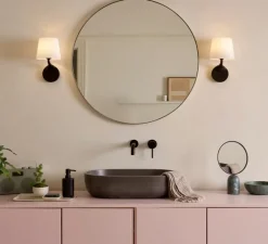 Applique*Astro Applique de salle de bain, Millie, , IP44, L16cm, H27,6cm - noir mat, blanc