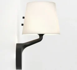 Applique*Astro Applique de salle de bain, Millie, , IP44, L16cm, H27,6cm - noir mat, blanc