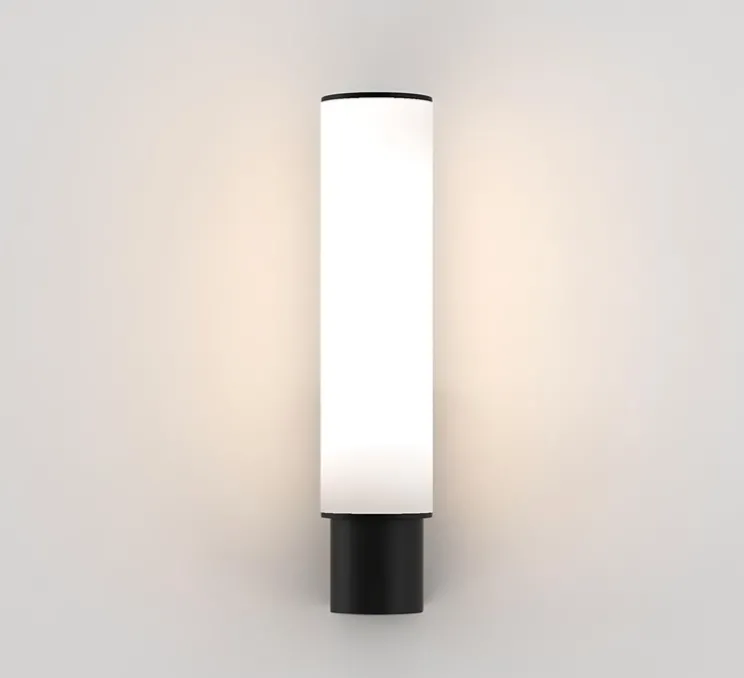 Applique de salle de bain, Kyoto, noir mat, IP44, LED, 2700K, 291lm, L6cm, H27,7cm - Astro Lighting