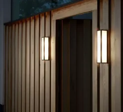 Applique*Astro Applique de salle de bain, Salerno classic 350, , IP44, Ø8cm, H35cm - noir texturé