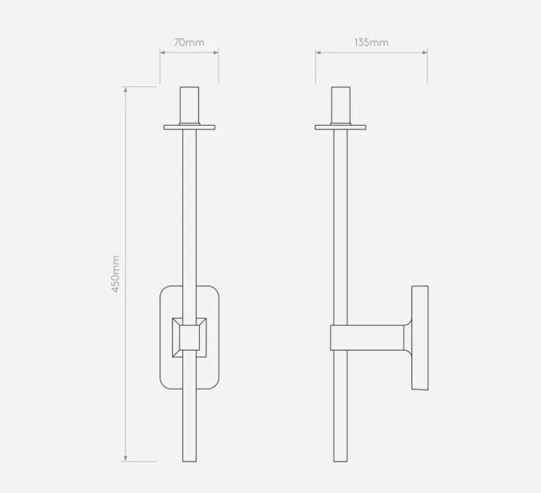 Applique*Astro Applique de salle de bain, Tacoma Single Grande, , abat-jour Tacoma Glass, opalin, IP44, L13,5cm, H53,2cm - Lighting laiton antique