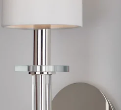 Applique de salle de bain, Amherst double, nickel poli, IP44, L33cm, H47,6cm - Hudson Valley Lighting