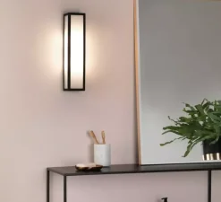 Applique*Astro Applique de salle de bain, Salerno LED 350, , IP44, LED, 3000K, 448lm, Ø8cm, H35cm - noir texturé