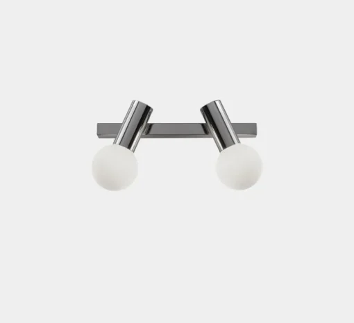 Applique de salle de bain, Mist double, chrome, IP44, LED, , lm, L40cm, H20cm - LEDs C4