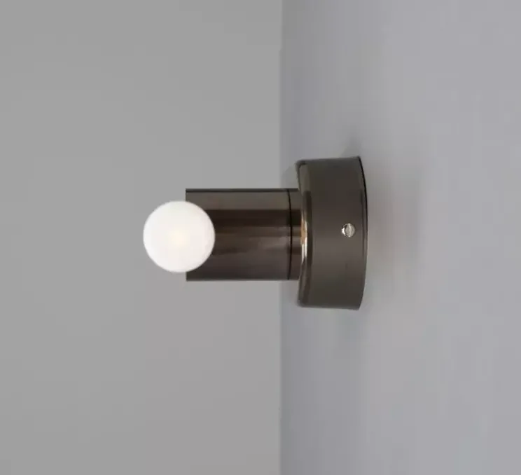 Applique de salle de bain, Valencia Single, argent antique, L16cm, H8,5cm - Mullan Lighting