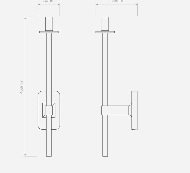 Applique de salle de bain, Tacoma Single Grande, noir mat, abat-jour Tacoma Glass, opalin, IP44, L13,5cm, H53,2cm - Astro Lighting
