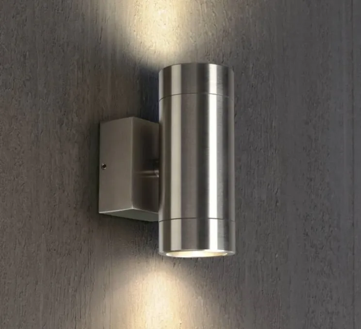 Applique d'extérieur, Astina Steel, inox, IP44, L7.5cm, H15cm - SLV