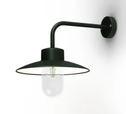 Applique*Roger Pradier Applique d'extérieur, Belcour, Modèle n°9, , IP44, L32cm, H38,5cm - Gris Ardoise, verre clair