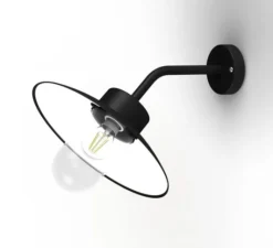 Applique*Roger Pradier Applique d'extérieur, Belcour N° 8, , IP44, L32cm, H29,5cm - verre clair, noir foncé