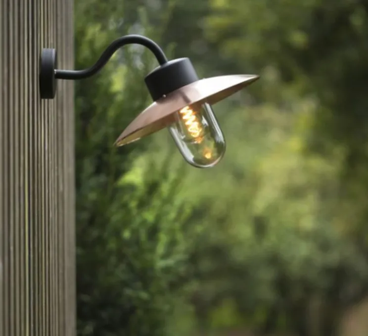 Applique d'extérieur, Belcour N°1, cuivre, IP44, L32cm, H26,7cm - Roger Pradier